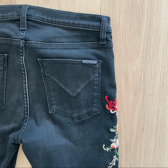 Hudson Nico Embroidered Midrise Skinny Jeans - Picture 5 of 10